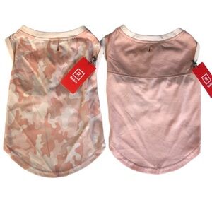 NWT Bundle 2 Reddy pink camo dog tank tee top L
